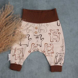 Babyhose Bären braun handgemacht in Tirol Gr. 68