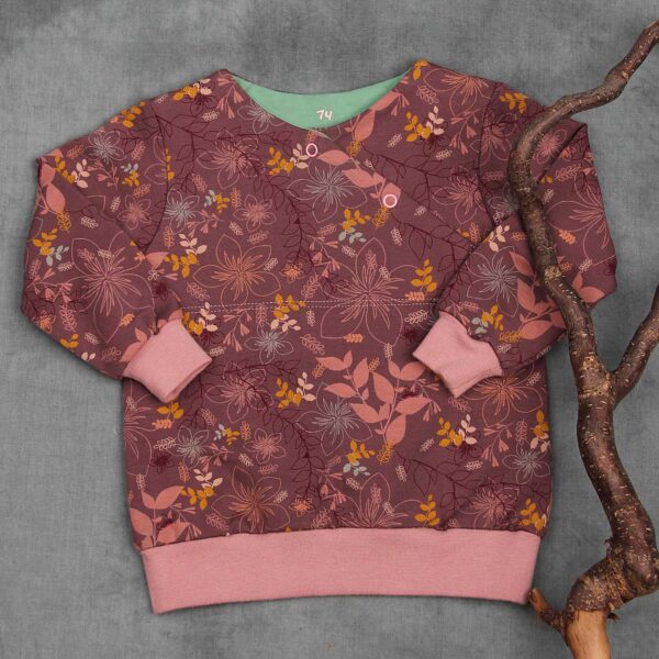 Sweater mit Knopfleiste Gr. 74