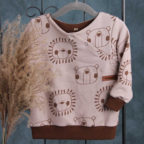 Sweater mit Knopfleiste Gr. 80
