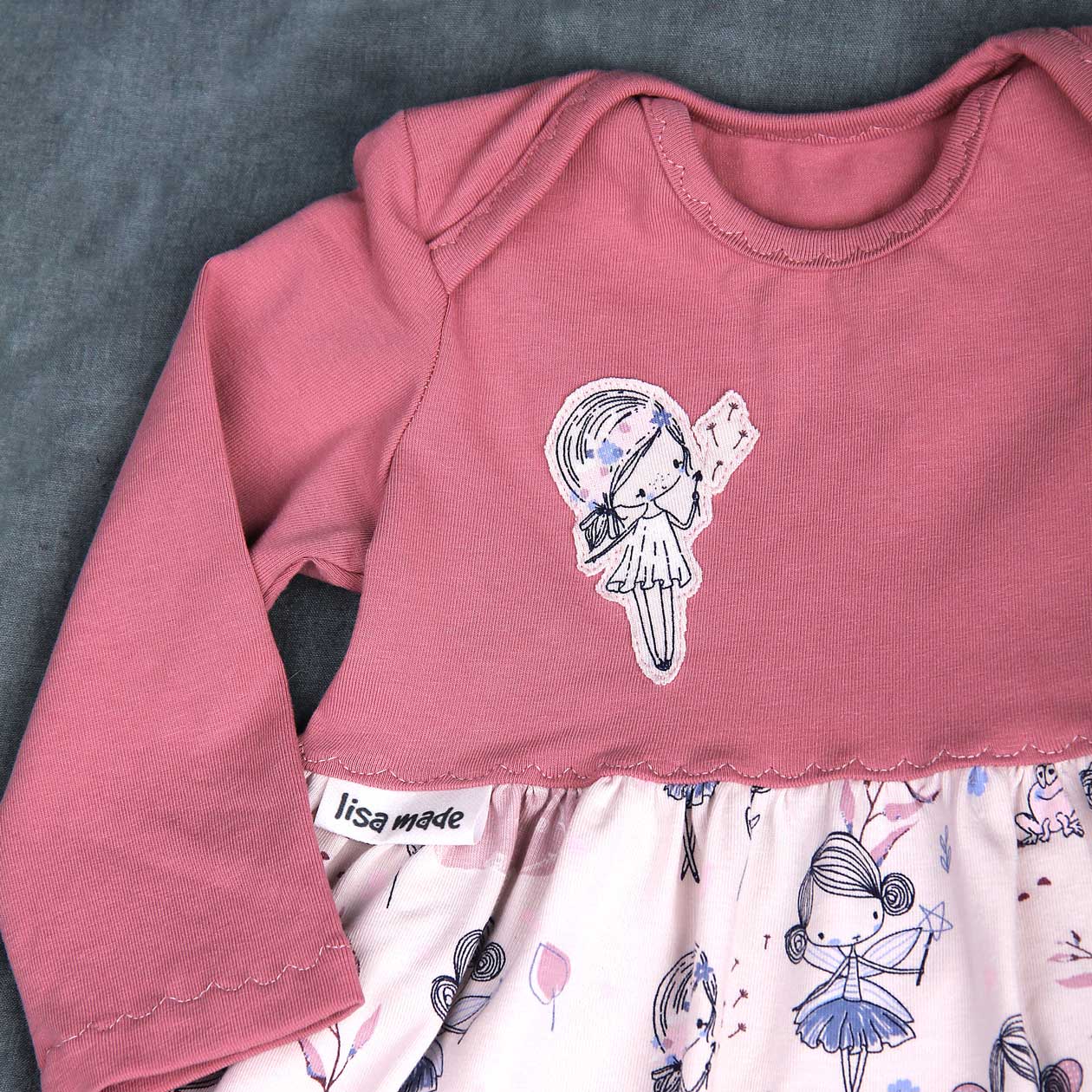 Langarm Kleid Gr. 74 – Bild 2