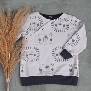 Sweater mit Knopfleiste Gr. 74