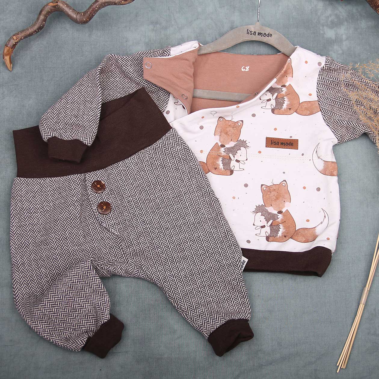 Set aus Sweater und Hose Gr. 68 – Bild 2