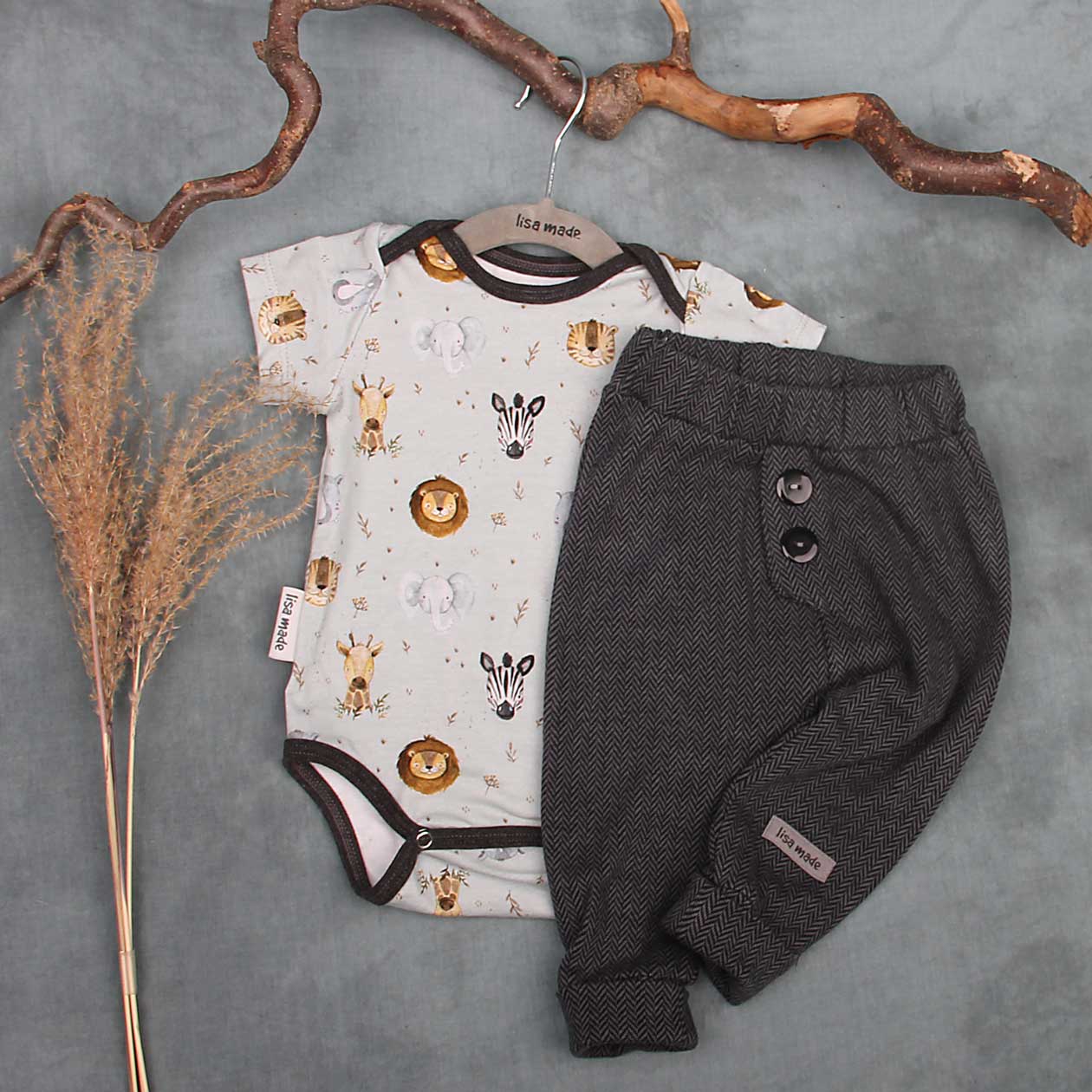 Set aus Body und Hose Gr. 74
